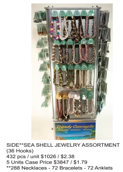 Trendy Combo 2 Side Sea Shell Jewelry Assortment